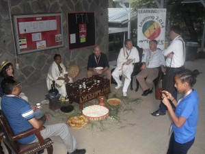Traditional Ethiopian coffee ceramony