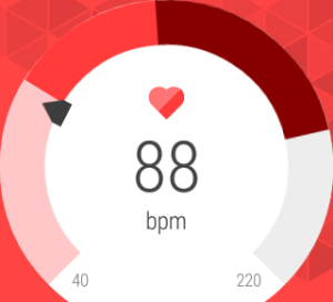 Monitoring my heart rate after a workout.